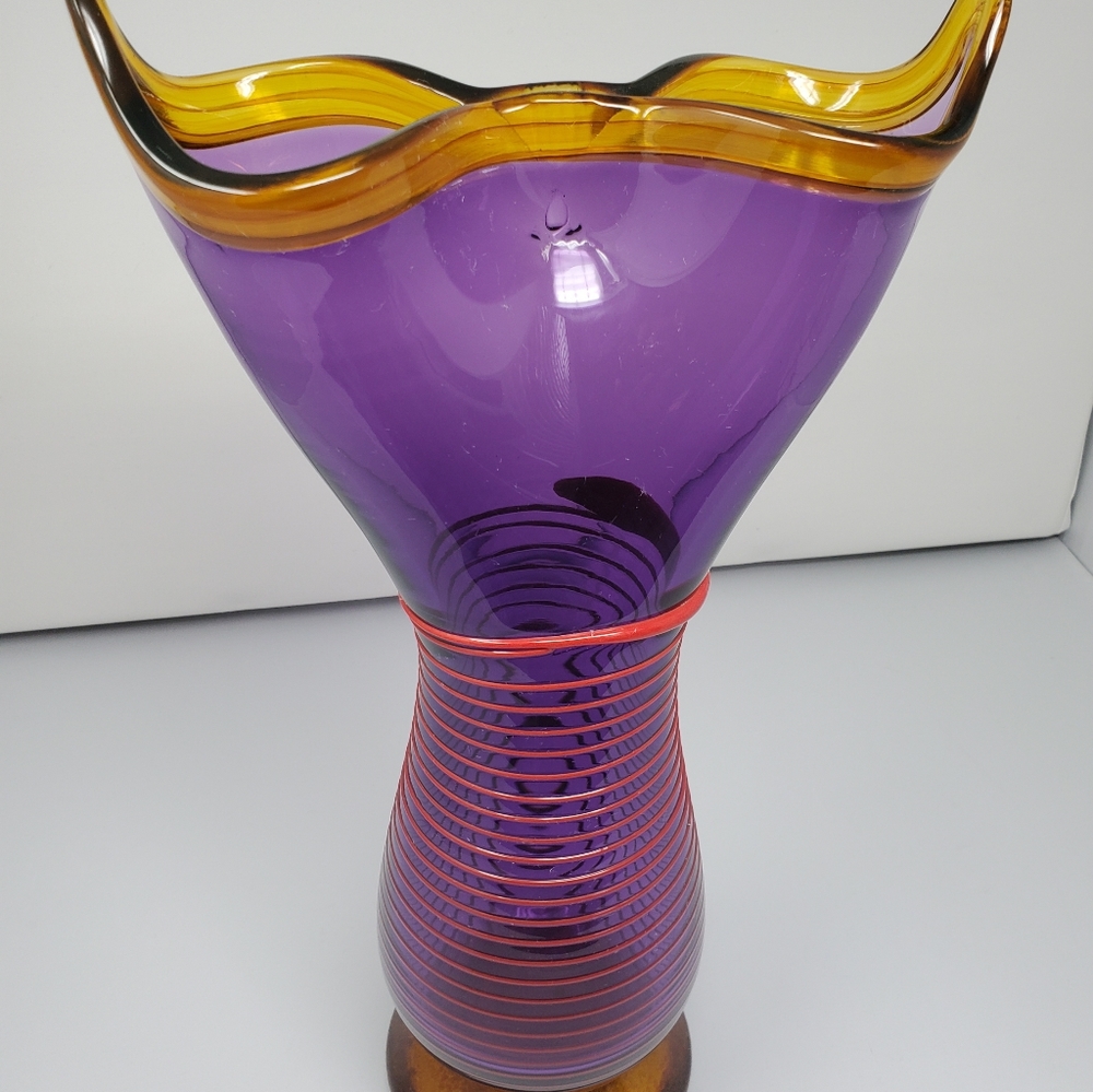 Young and Constantine art glass Vase.